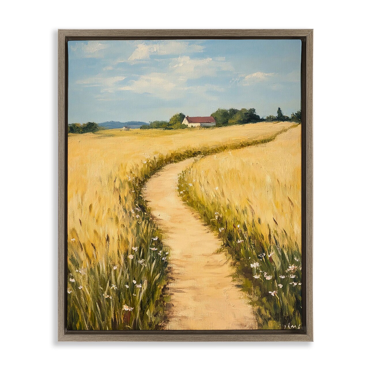 Stupell Industries Meadow Lined Country Path Floating Frame By Franklyn Gregory